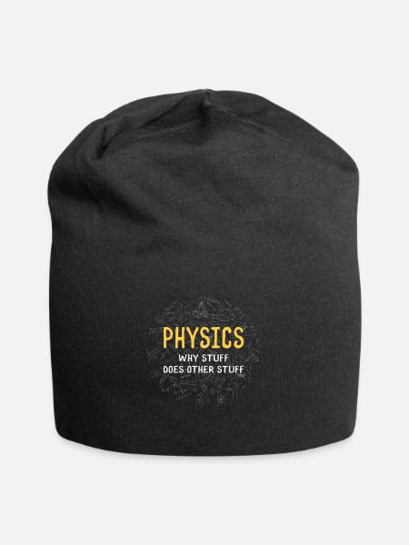 Physique Pourquoi les choses font des choses différentes - Bonnet en jersey - noir