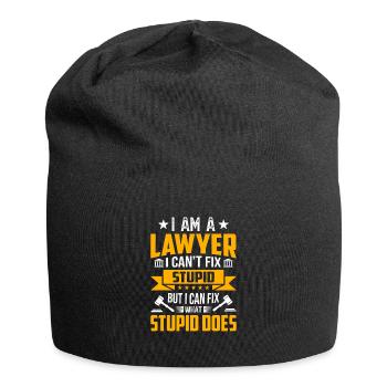 Lawyer Saying Funny Law Student Lawyer - Jersey Beanie - black - Front