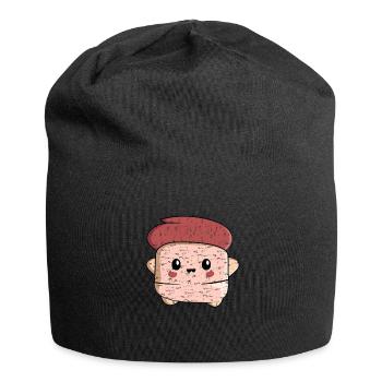 Kawaii Thumb Homme avec Cheveux Roux Design - Bonnet en jersey - noir - Devant