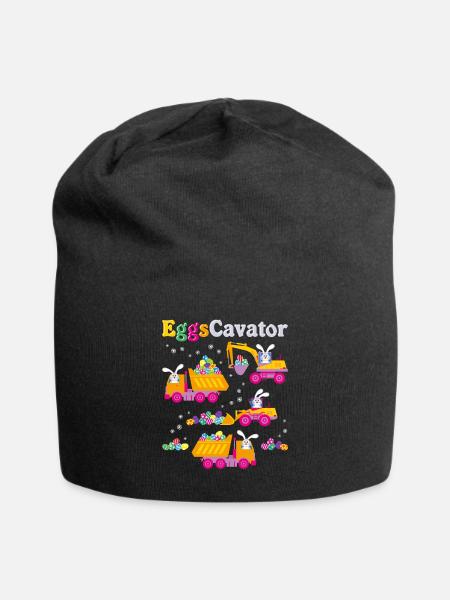 Ostern für Jungen Kleinkinder Lustige Eier Cavator Hase - Jersey-Beanie - Schwarz