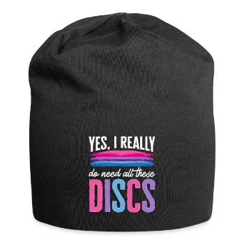 Discgolf Disc Golf Frisbee - Jersey-Beanie - Schwarz - Vorne
