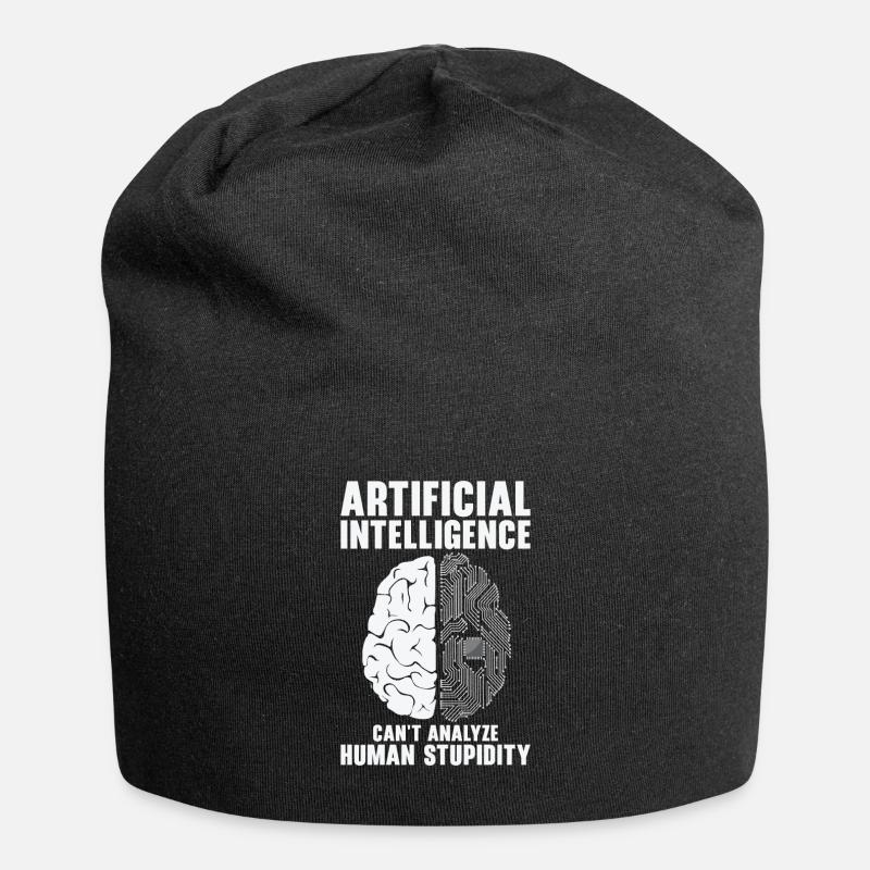 Programmeur d’intelligence artificielle Cerveau - Bonnet en jersey - noir