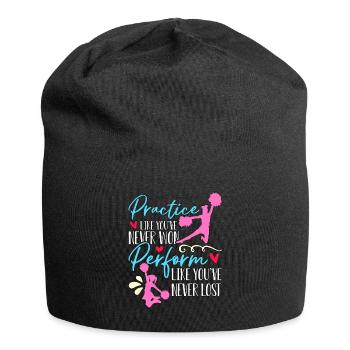 Pratique du cheerleading comme vous n’avez jamais applaudi - Bonnet en jersey - noir - Devant