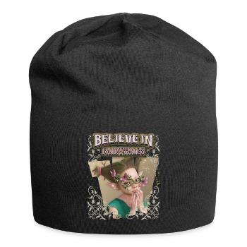 Waldfee, Woodnymph, Fairycore, Elfe Spruch - Jersey-Beanie - Schwarz - Vorne
