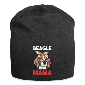 Dog Beagle Mama - Bonnet en jersey - charbon - Devant
