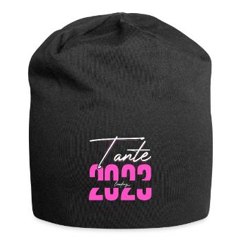 Tante Loading 2023 Babyankündigung Geburt Babygesc - Jersey-Beanie - Schwarz - Vorne