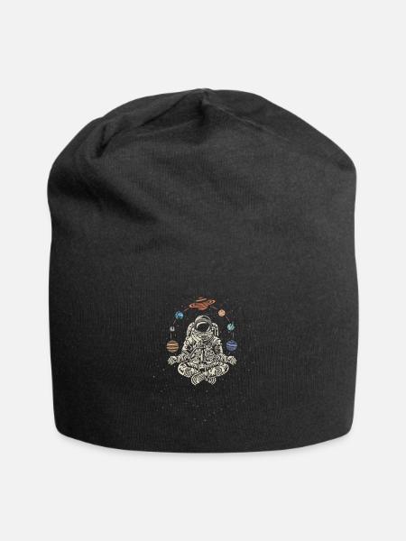 Professeur de yoga Rocket Astronaut - Bonnet en jersey - noir