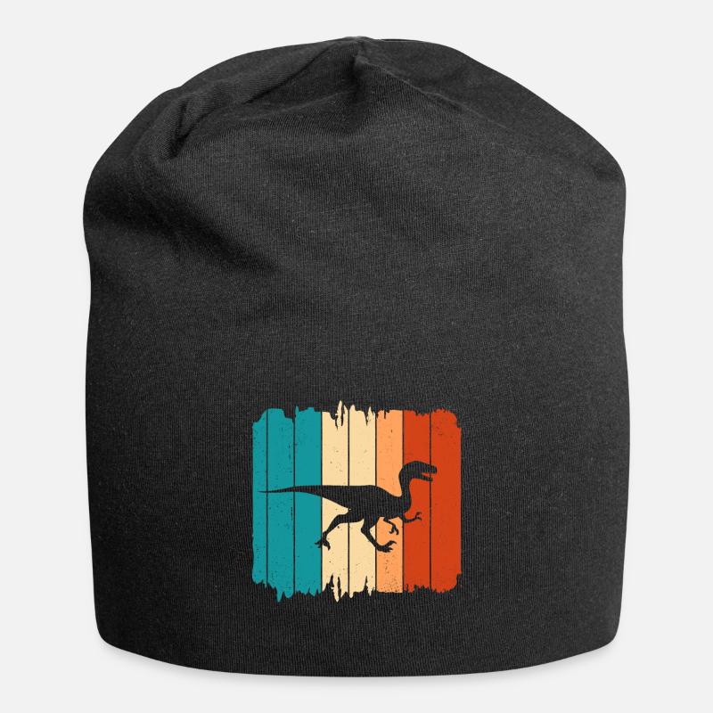 Velociraptor Dino Dinosaures - Bonnet en jersey - noir