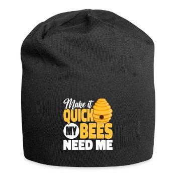 beekeeper beekeeper bees honey bee beekeeping - Jersey Beanie - black - Front