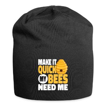 beekeeper beekeeper bees honey bee beekeeping - Jersey Beanie - black - Front
