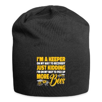 beekeeper beekeeper bees honey bee beekeeping - Jersey Beanie - black - Front