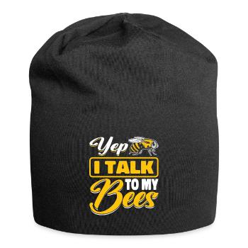 beekeeper beekeeper bees honey bee beekeeping - Jersey Beanie - black - Front