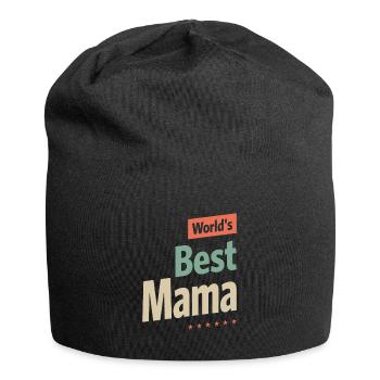 World's Best Mama - Mom Grandma - Jersey Beanie - black - Front