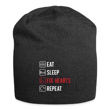 Kardiologie Krankenschwester Kardiologe - Jersey-Beanie - Anthrazit - Vorne