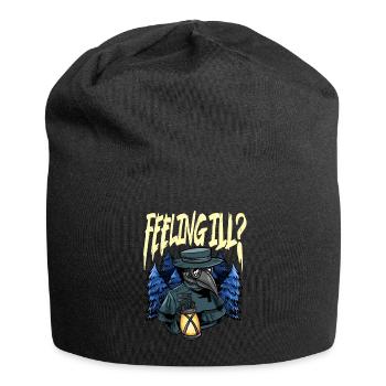 Seuchendoktor-Outfit Seuchendoktor-Maske Medikamente - Jersey-Beanie - Schwarz - Vorne