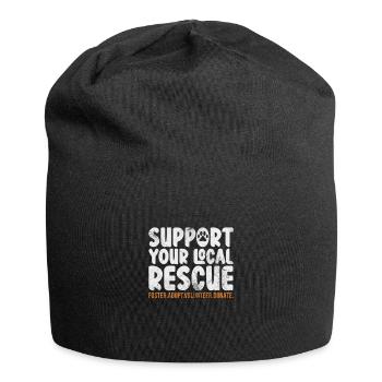 Animal Rescue Animal Rights Animal Love Pet Gift - Bonnet en jersey - noir - Devant