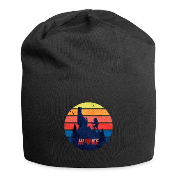 The mountains call and I have to go mountaineer, wa - Jersey Beanie - black - Front