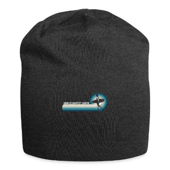 Funny Worlds Okayest Surfer Surfing - Jersey Beanie - charcoal grey - Front