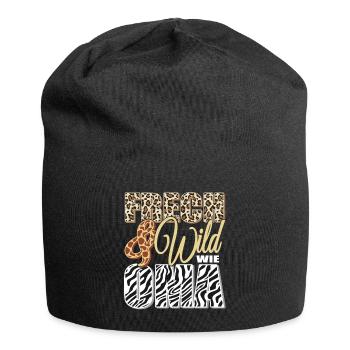 Frech und Wild wie Oma - Jersey-Beanie - Schwarz - Vorne