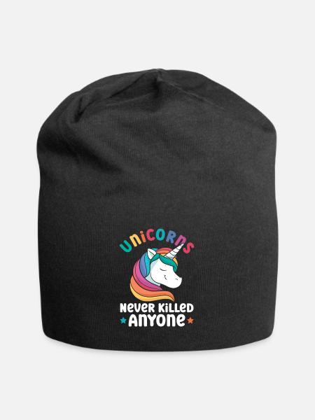 Unicorns Atheist Atheism Anti Church - Jersey Beanie - black
