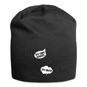 Ich habe Hunger Schwangerschaft verkünden - Jersey-Beanie - Schwarz - Vorne