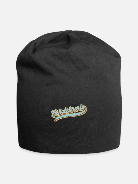 Fahrschule Vintage Fahrlehrerin - Jersey-Beanie - Schwarz