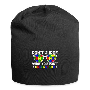 Autism Awareness – Don't Condemn What - Jersey Beanie - black - Front