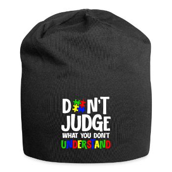 Autism Awareness – Don't Condemn What - Jersey Beanie - black - Front