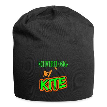 Schwerelosigkeit Kitesurfen Kiten für Kiter - Jersey-Beanie - Schwarz - Vorne