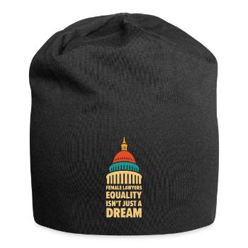 Internationaler Frauentag Juristin - Jersey-Beanie - Schwarz - Vorne