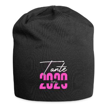 Tante Loading 2029 Babyankündigung Geburt Beste Ta - Jersey-Beanie - Schwarz - Vorne