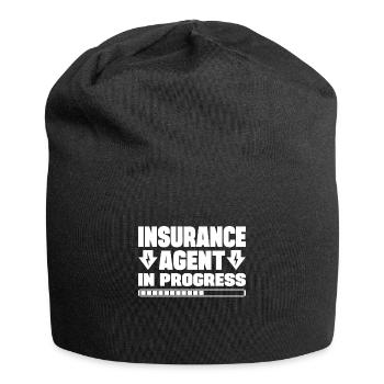 Insurance Agent In Progress Gift Idea - Jersey-Beanie - Schwarz - Vorne