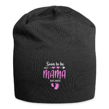 Grossesse - Bonnet en jersey - noir - Devant