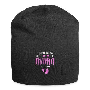 Schwangerschaft - Jersey-Beanie - Anthrazit - Vorne