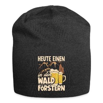 Heute einen in den Wald Förstern Biertrinker & - Jersey-Beanie - Anthrazit - Vorne