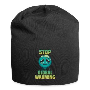 Protection du climat Stopper le réchauffement climatique Respectueux du climat - Bonnet en jersey - noir - Devant