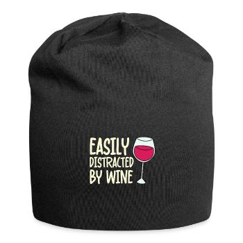 Distrait par les buveurs de vin - Bonnet en jersey - noir - Devant