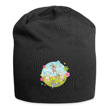 Pâques Fun Lapin de Pâques Enfants de Pâques - Bonnet en jersey - noir - Devant