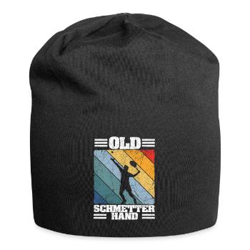 Old Schmetterhand Tennis Lustiger Spruch Sport - Jersey-Beanie - Schwarz - Vorne