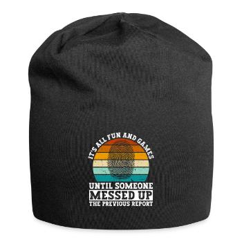 Forensisches Kriminologie-design Für Forensiker - Jersey-Beanie - Schwarz - Vorne