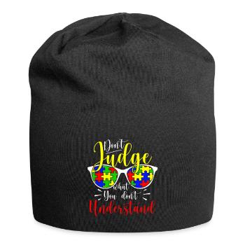 Autism Awareness – Don't Condemn What - Jersey Beanie - black - Front