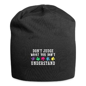 Autism Awareness – Don't Condemn What - Jersey Beanie - black - Front