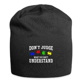 Autism Awareness – Don't Condemn What - Jersey Beanie - black - Front