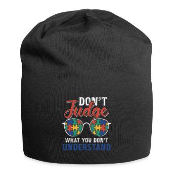 Autism Awareness – Don't Condemn What - Jersey Beanie - black - Front