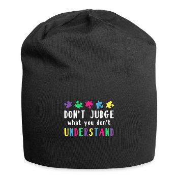 Autism Awareness – Don't Condemn What - Jersey Beanie - black - Front