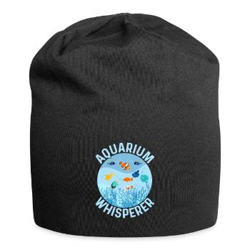 Aquarium Whisperer Aquarium Propriétaire Garde de poissons - Bonnet en jersey - noir - Devant