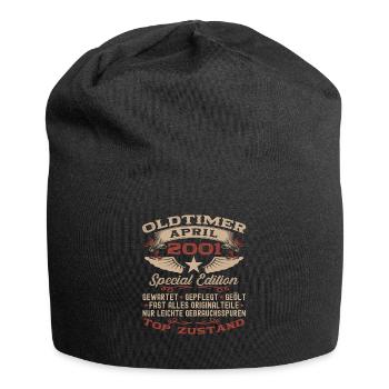 22. Geburtstag Mann Oldtimer April Jahrgang 2001 - Jersey-Beanie - Schwarz - Vorne