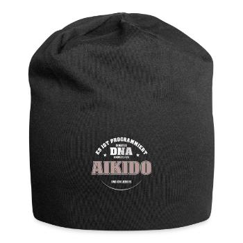 Es ist in meiner DNA ich muss zum AIKIDO - Jersey-Beanie - Schwarz - Vorne
