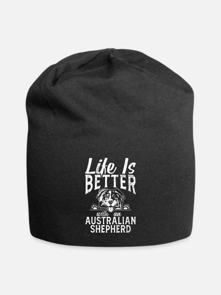 Australian Shepherd Gifts - Jersey Beanie - black