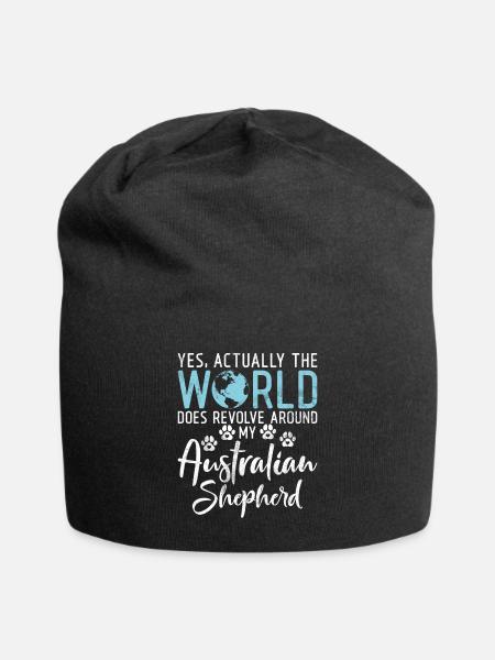 Australian Shepherd Geschenke - Jersey-Beanie - Schwarz